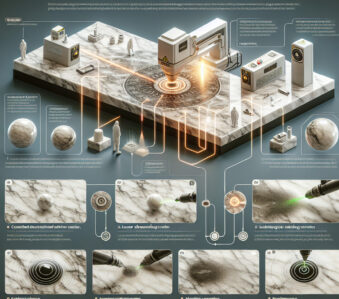 Laser cleaning for removing contaminants from marble surfaces