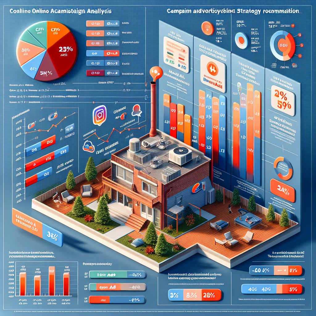 Analiza efektywności kampanii reklamowych w branży HVAC online.
